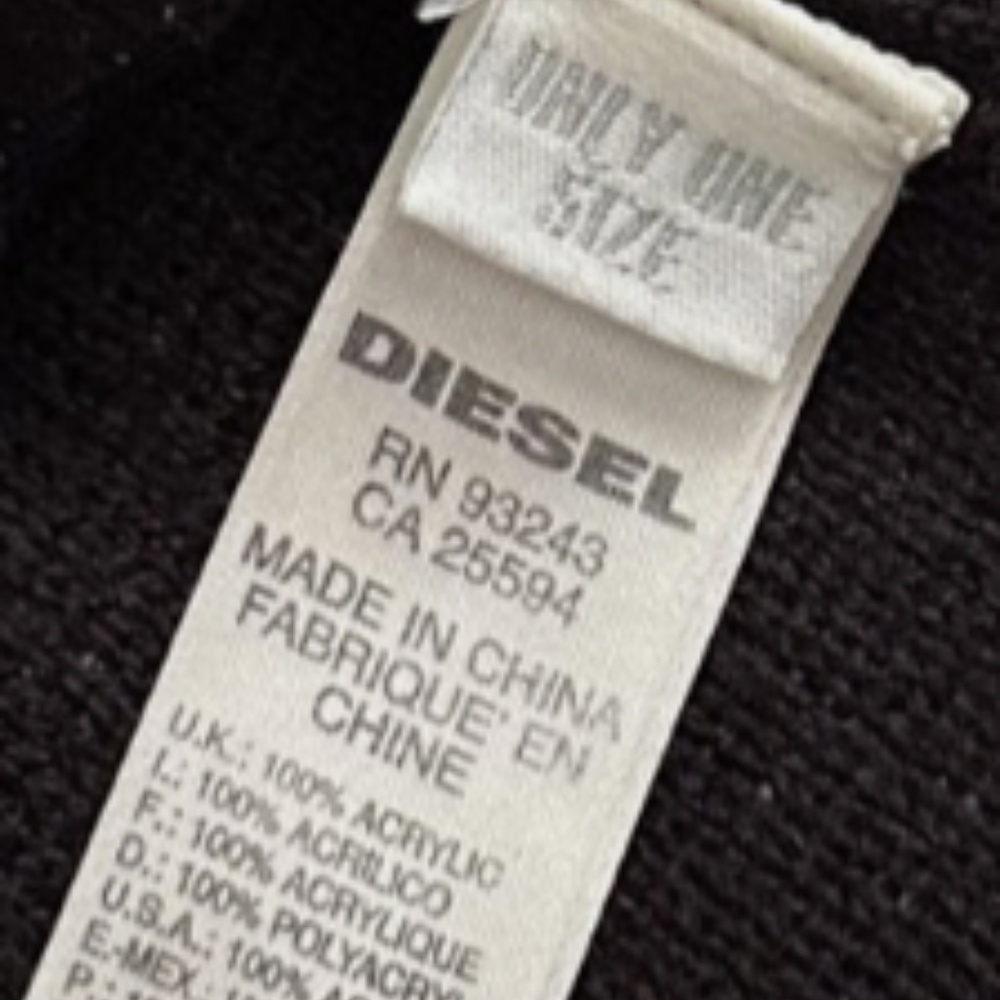 Diesel Vintage Reversible Beanie/Skull Cap - Picture 10 of 11